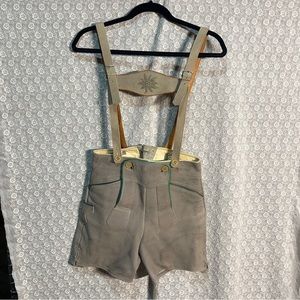 Vintage German Leather Lederhosen